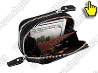 Кожаный кошелек RFID PROTECT CARD-02 безопасное хранение